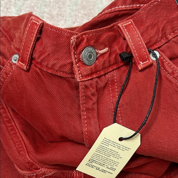 NWT Levis Dad Utility Burnt Red Pants SZ 24 Fall Autumn Back to School Mid Rise - Picture 13 of 13